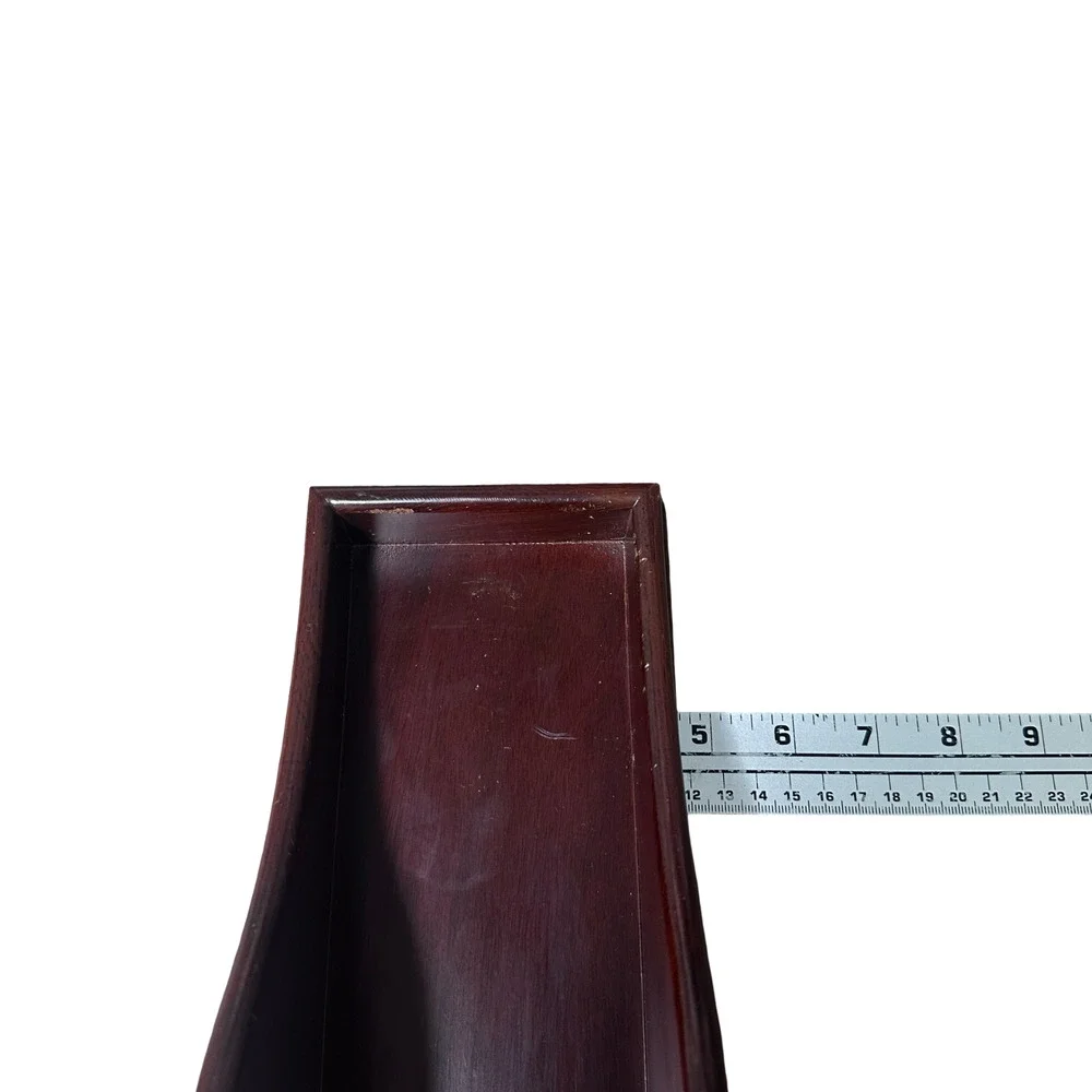 Vintage Williamsburg Restoration C4W Wine Bottle Server Brown Mahogany Wood‎